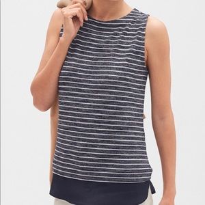 Banana Republic Striped Boatneck Tank Top